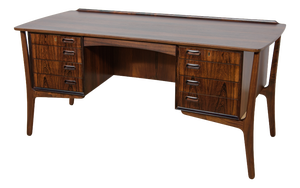 Mid-Century Modern Danish Rosewood Desk by Svend Åge Madsen for H.P. Hansen, Denmark, 1960s
