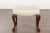 19th Century English Mahogany Upholstered Stool with Cabriole Legs For Sale In Atlanta - Image 6 of 12