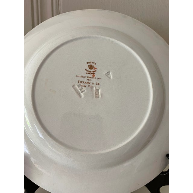 Antique 1917 Tiffany & Co Booths Cabinet Plate in Deep Cobalt with Gilt Gold Trim For Sale - Image 9 of 10