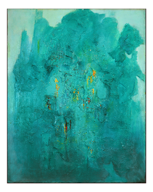 Giuseppe Caiafa, Silent Currents, Mixed Media on Canvas, 2025