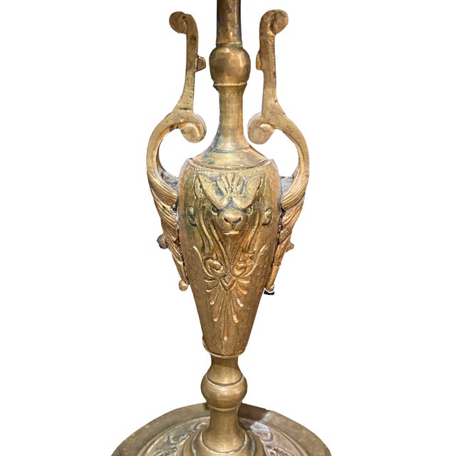 Antique French Bronze Candlesticks - a Pair For Sale - Image 4 of 6