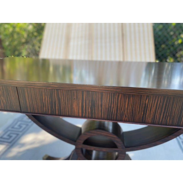 Console Table in Macassar Ebony With Boxwood Lines by John Richard For Sale - Image 9 of 12