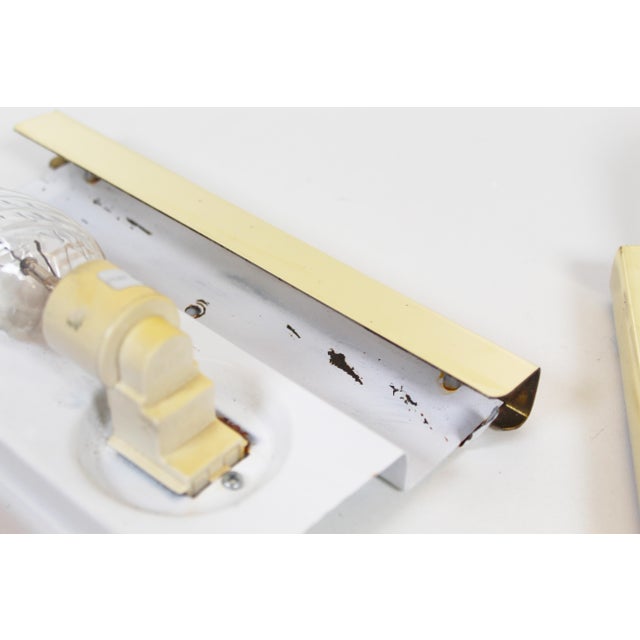 Metal Vintage Wall Lamps in Glass and Brass from Fischer Leuchten, 1970s, Set of 2 For Sale - Image 7 of 11