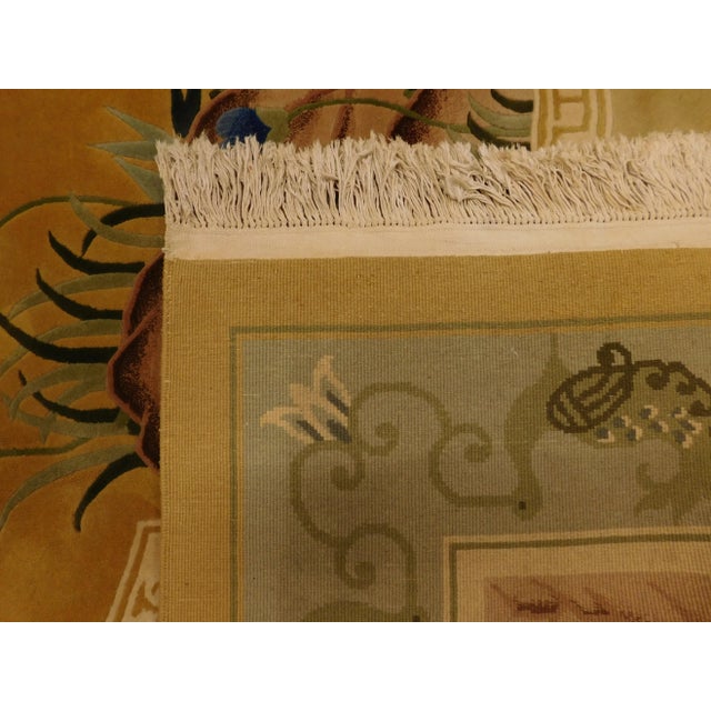 Midcentury Handmade Chinese Wool Pile Rug. 9'x 12' For Sale - Image 12 of 12