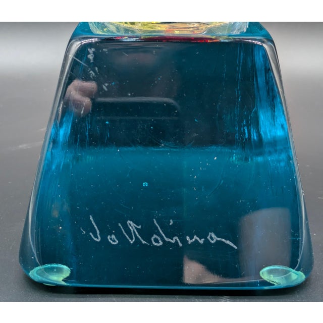 1990s Original Murano Glass "Bailadore" Sculpture: Signed Voltolina For Sale - Image 11 of 11