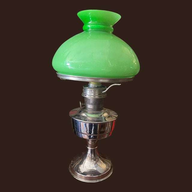 These oil lamps have been electrified and can been used as table lamp. European Plug (up to 250V).The wiring of this item...