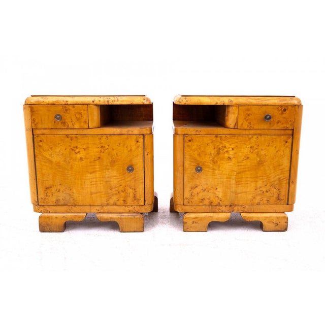 Bedside Tables, Poland, 1930s, Set of 2 For Sale - Image 15 of 15
