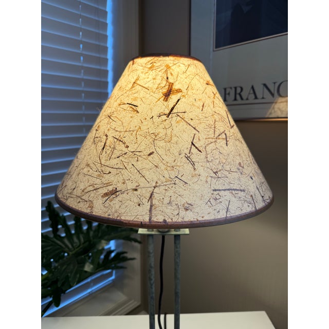 Vintage 1980s Postmodern Lamp With Decorative Metal Spheres For Sale In Houston - Image 6 of 7