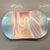 Contemporary 1980s Carol McFarlan Postmodern Ceramic Large Centerpiece Platter 11"x17” Signed For Sale - Image 3 of 10