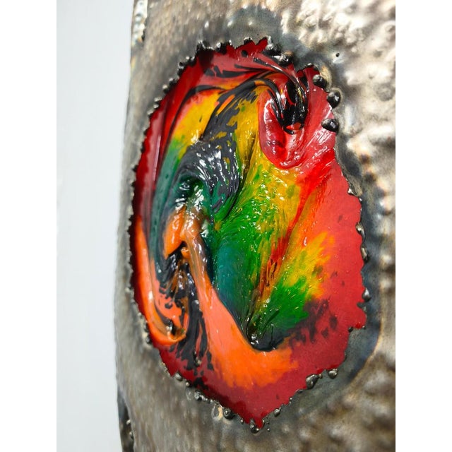 Gold Brutalist Wall Light Sculpture, Czechoslovakia, 1970s For Sale - Image 8 of 12