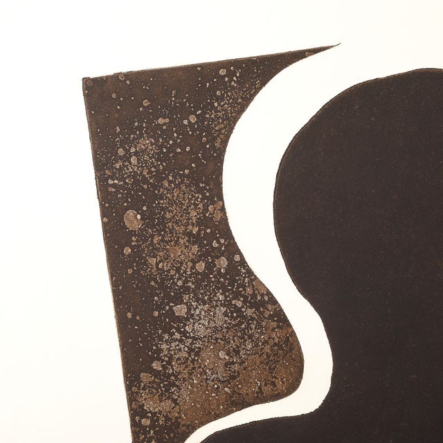 Mid-Century Modernist Screen Print Titled "Man" Signed Sheng Hey C. 1973 For Sale - Image 11 of 16