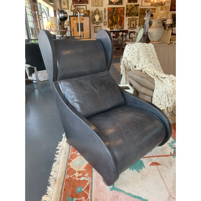 1980s Post Modern “Pompeiian” Wing Back Lounge Chair by Stanley Jay Friedman For Sale - Image 13 of 13