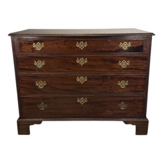 Antique George III Mahogany Gentlemans Chest, 1800s For Sale