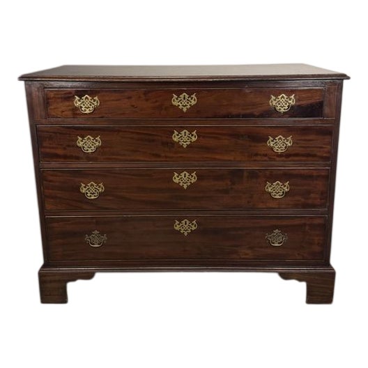Antique George III Mahogany Gentlemans Chest, 1800s For Sale