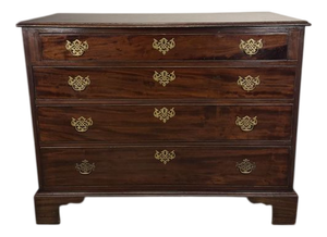 Antique George III Mahogany Gentlemans Chest, 1800s