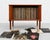 Danish Mid Century Modern Tambour Door Jr. Credenza / Vinyl Record Storage Cabinet, Circa 1960's For Sale - Image 4 of 13