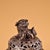 This is a magnificent vintage Chinese silvered bronze incense burner (Censer), standing at 9.1 inches tall and weighing...