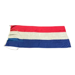 Early 20th Century Vintage Eleven Foot Dutch Nautical Flag