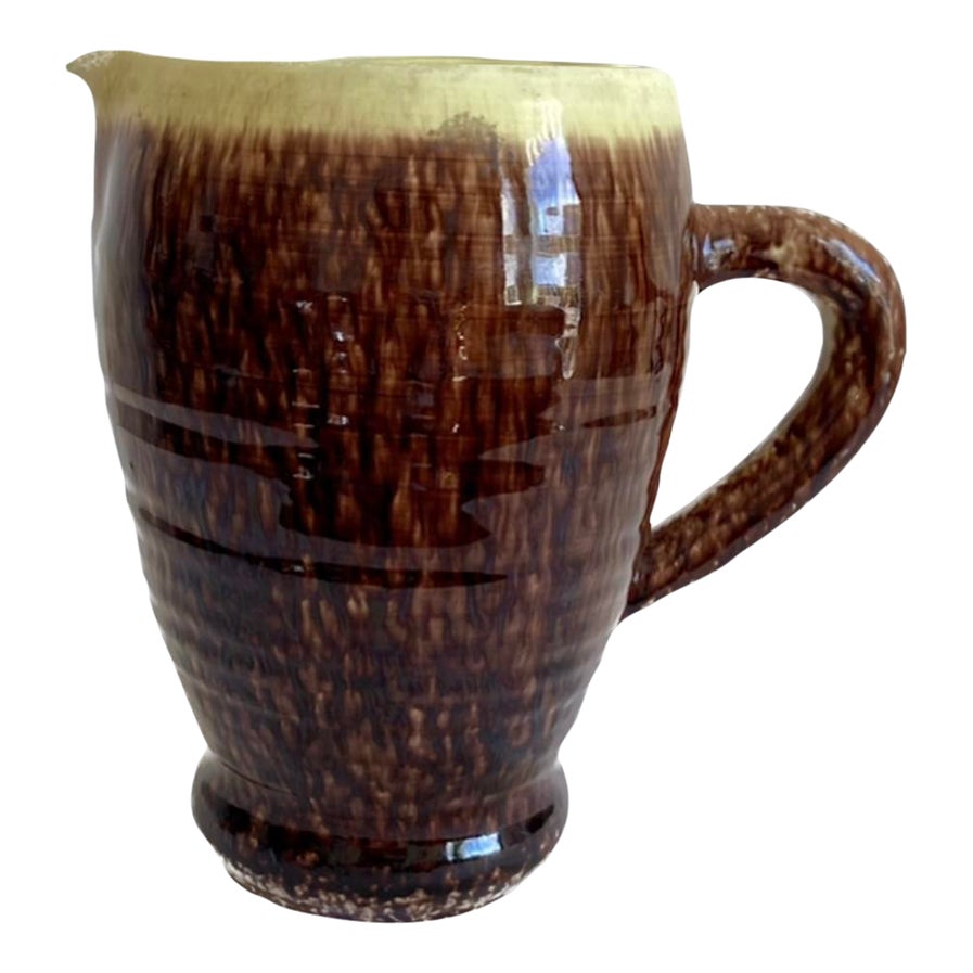 1950s Large Ceramic Pitcher by Accolay | Chairish