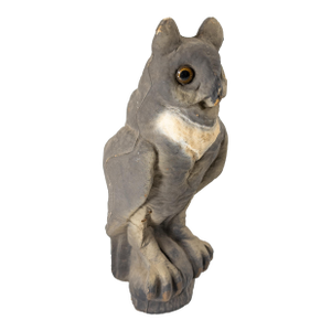 Early 20th Century Folk Art Halloween Paper Mache Owl Figure