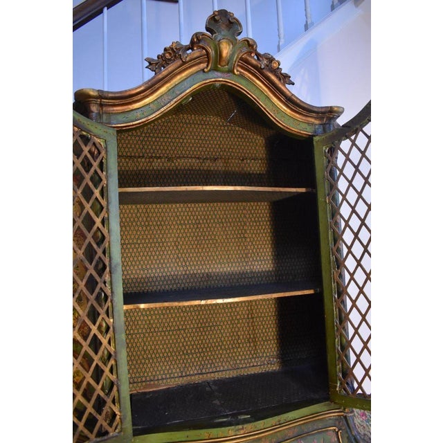 18th Century 18th Century Venetian Rococo Painted and Decorated Cabinet For Sale - Image 5 of 6