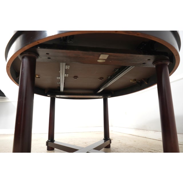 Baker Mahogany Barbara Barry Oval Dining Table For Sale - Image 12 of 18