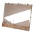 Primitive Antique Bathroom Mirror With Beveled Edge and Rich Patina Wood Frame For Sale