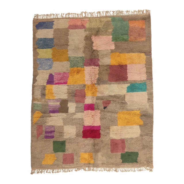 Contemporary Beni Mrirt Moroccan Rug, 09'03 X 11'07 For Sale