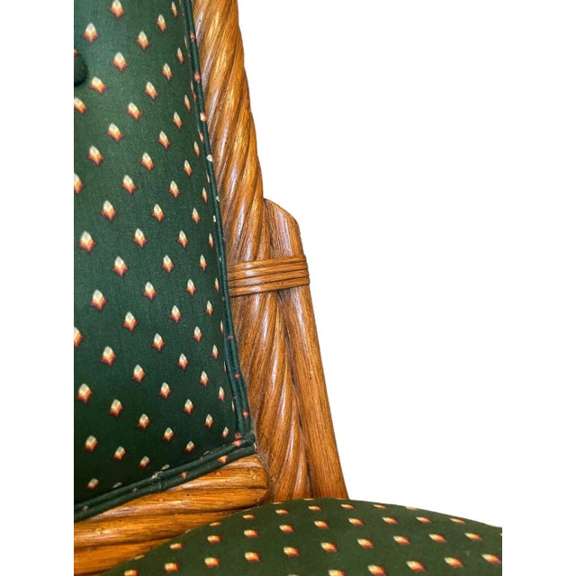 1970s 1970s High-Back Rattan Chairs - a Pair For Sale - Image 5 of 6