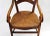 Pair of vintage French Provincial style ladder back armchairs. Rush seats are in very good condition, chairs are...