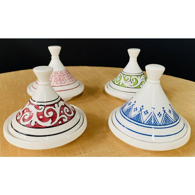 Set of Four Small Serving Dishes or Tajines For Sale - Image 9 of 9