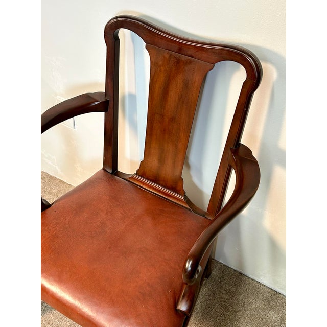 1960s Kittinger Williamsburg Wa 1119 Chippendale Armchair For Sale - Image 5 of 9
