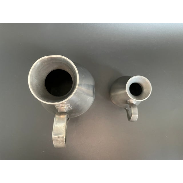 A.e. Williams and Thomas Williams, Joseph Austen & Son Haystack Pewter Measures - a Pair For Sale In Las Vegas - Image 6 of 13