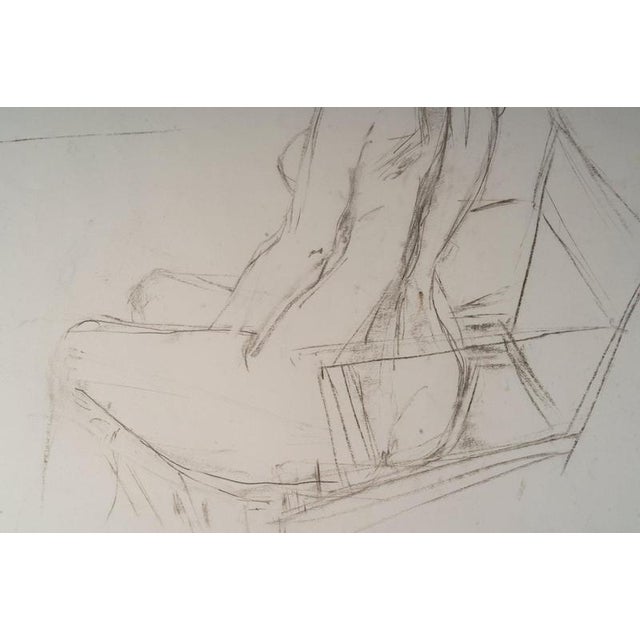 Unknown, Depicting a Young Woman Sitting, 20th Century, Drawing on Paper For Sale - Image 6 of 8