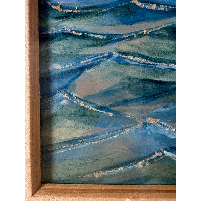 Vintage 3d Mixed-Media Maritime Ship Portrait of a Racing Yacht, Style of Thomas H. Willis. For Sale - Image 10 of 12