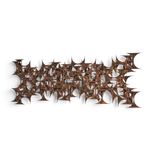 Mid-Century Modern Marc Creates Mid Century Brutalist Metal Wall Sculpture For Sale - Image 3 of 6