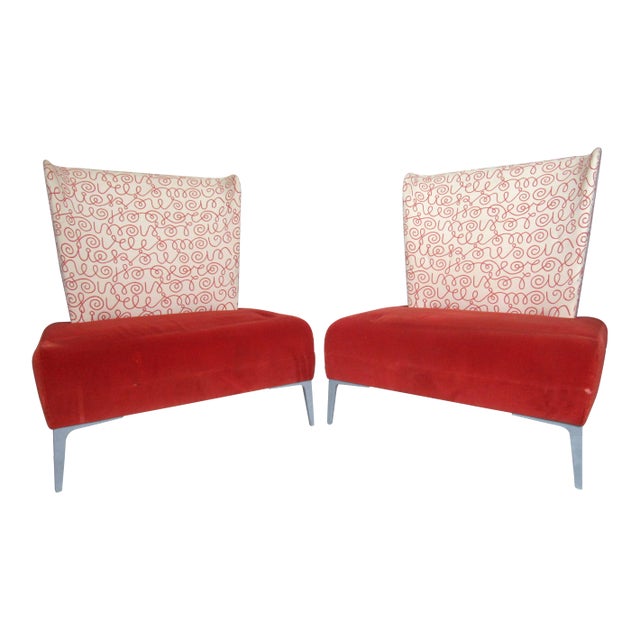 Vintage Modern Pair of Chairs For Sale