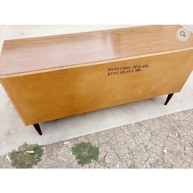 MidCentury Modern Ward Furniture Mfg Co Dresser Chest With Mirror