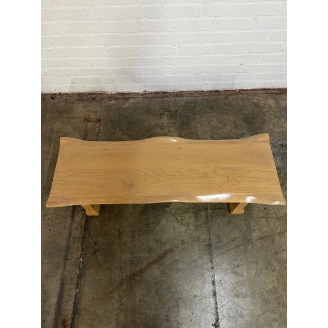 Sculptural Wavy Bench Handcrafted For Sale - Image 12 of 14