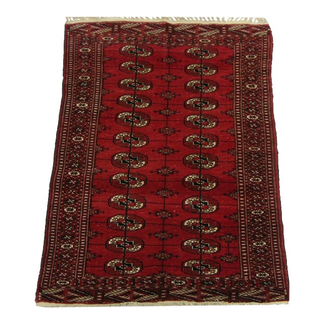 1900s Antique Bochara Rug For Sale