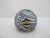 Robert Eickholt Small Iridescent Blue King Tut Art Glass Sphere Paperweight For Sale In Portland, OR - Image 6 of 7