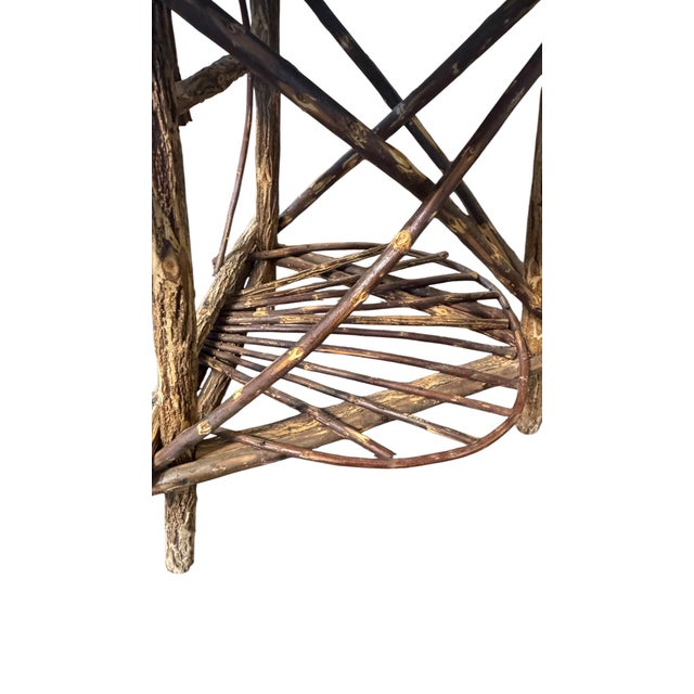Wood Late 20th Century 2 Heart-Shaped Adirondack Bentwood End Tables For Sale - Image 7 of 11