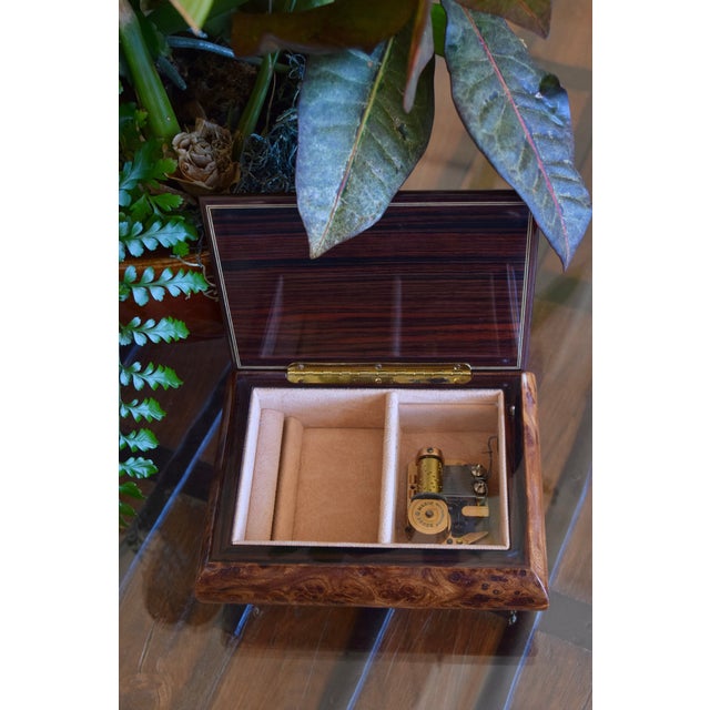 SORRENTO INLAID MUSICAL BOX WITH REUGE MOVEMENT Era: Contemporary (San Francisco Music Box Company) Style: Italian...