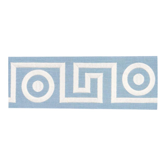 Sample - Schumacher X Mary McDonald Plato Tape Trim in Sky For Sale