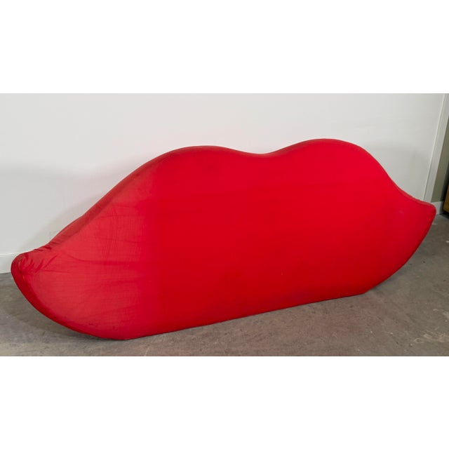 Studio 65 Vintage Studio 65 for Gufram Bocca Lips Sofa Red Postmodern Italian Pop Art Design For Sale - Image 4 of 12