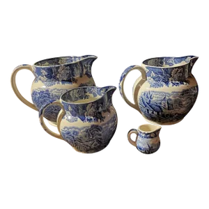 Early 20th Century Wedgewood Pitchers- Set of 4