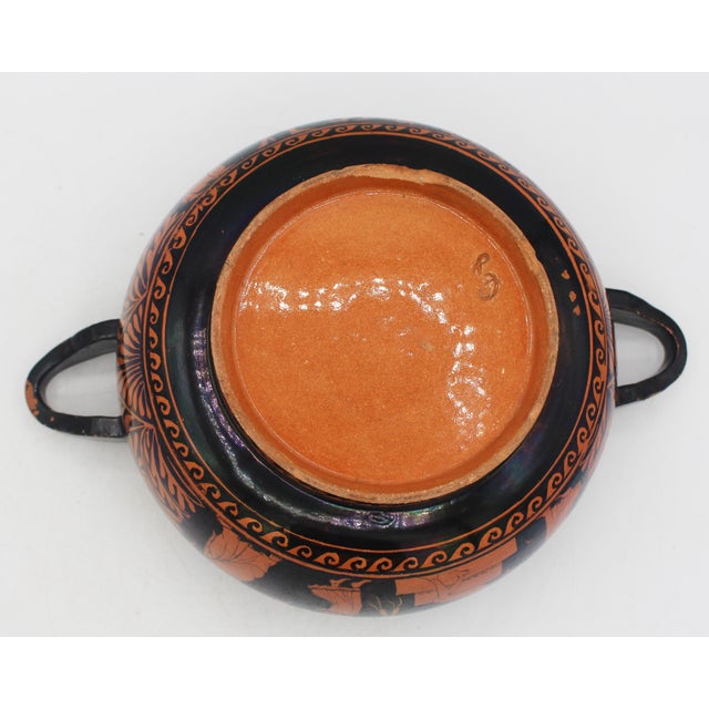 Mid 19th Century Mid-19th Century Giustiniani Pottery Greek Revival Handled Low Bowl For Sale - Image 5 of 9