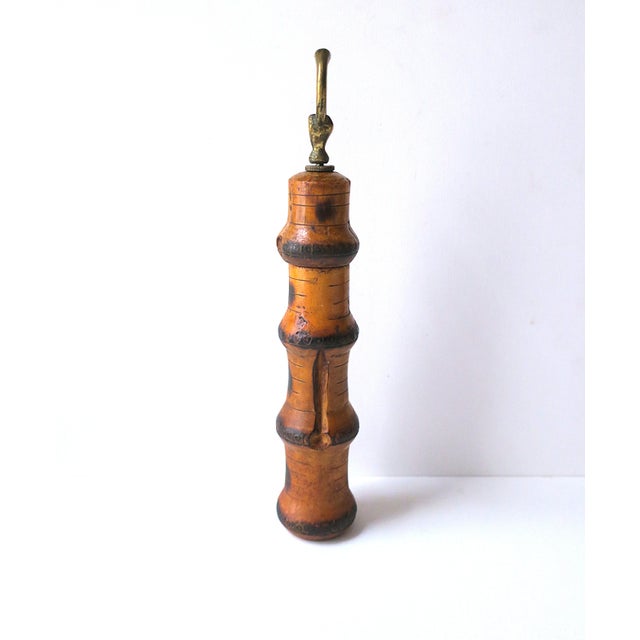 Mid 20th Century Italian Peppermill Bamboo Brass Bird Design For Sale - Image 5 of 10