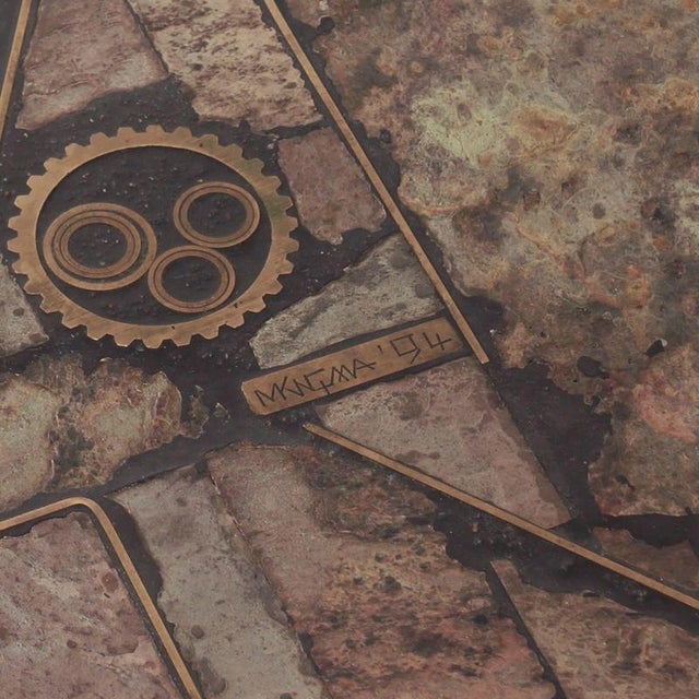 Black Brutalist Coffee Table by Marcus Kingma, 1994 For Sale - Image 8 of 12