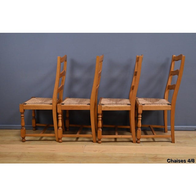 Beech Chairs, 1980s, Set of 8 For Sale - Image 18 of 18